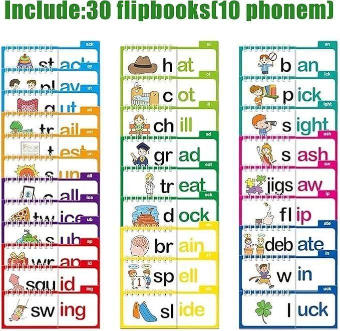 πβ¨ 30 Rhyming Words Flipbook for Children Learning