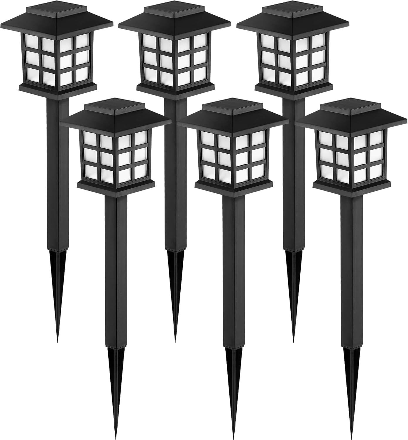 π Solar Garden Yard Light (Pack of 6)