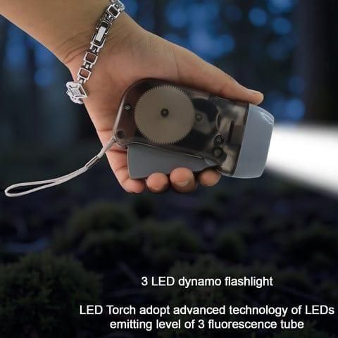 🔦 LED Hand Crank Torch