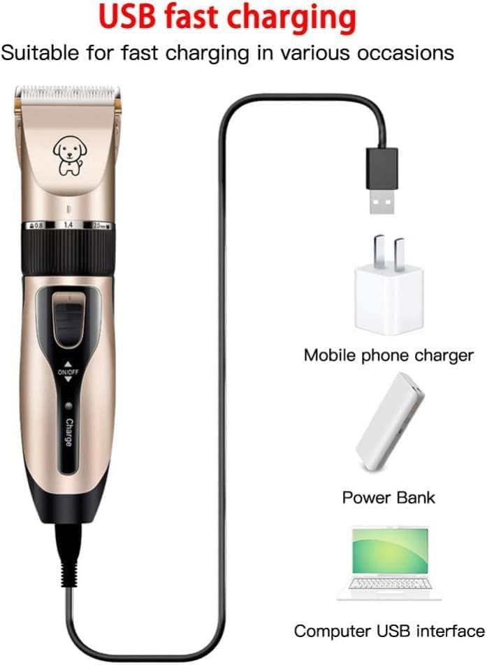 🐾 Pet Grooming Trimmer Set – Quiet, Safe & Easy Grooming