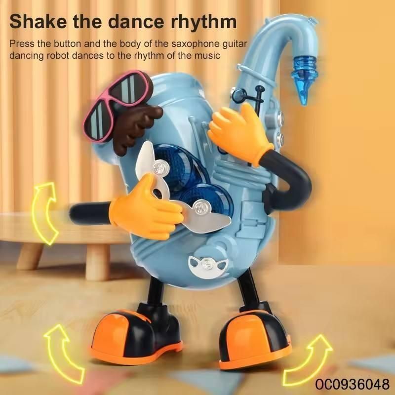 Robotic Dancing Mr. Rock – Musical Saxophone Toy with Lights & Dance Moves