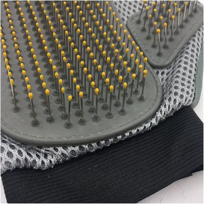 🐾✨ Stainless Steel Pet Grooming Glove - Gentle Deshedding Brush