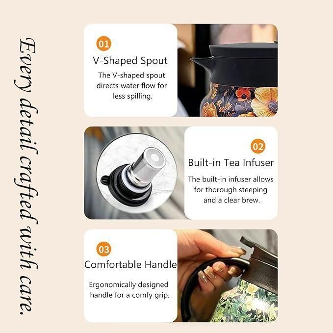 ☕ Insulation Pitcher - Vacuum Kettle Portable Hot Water/Teapot (800ml)