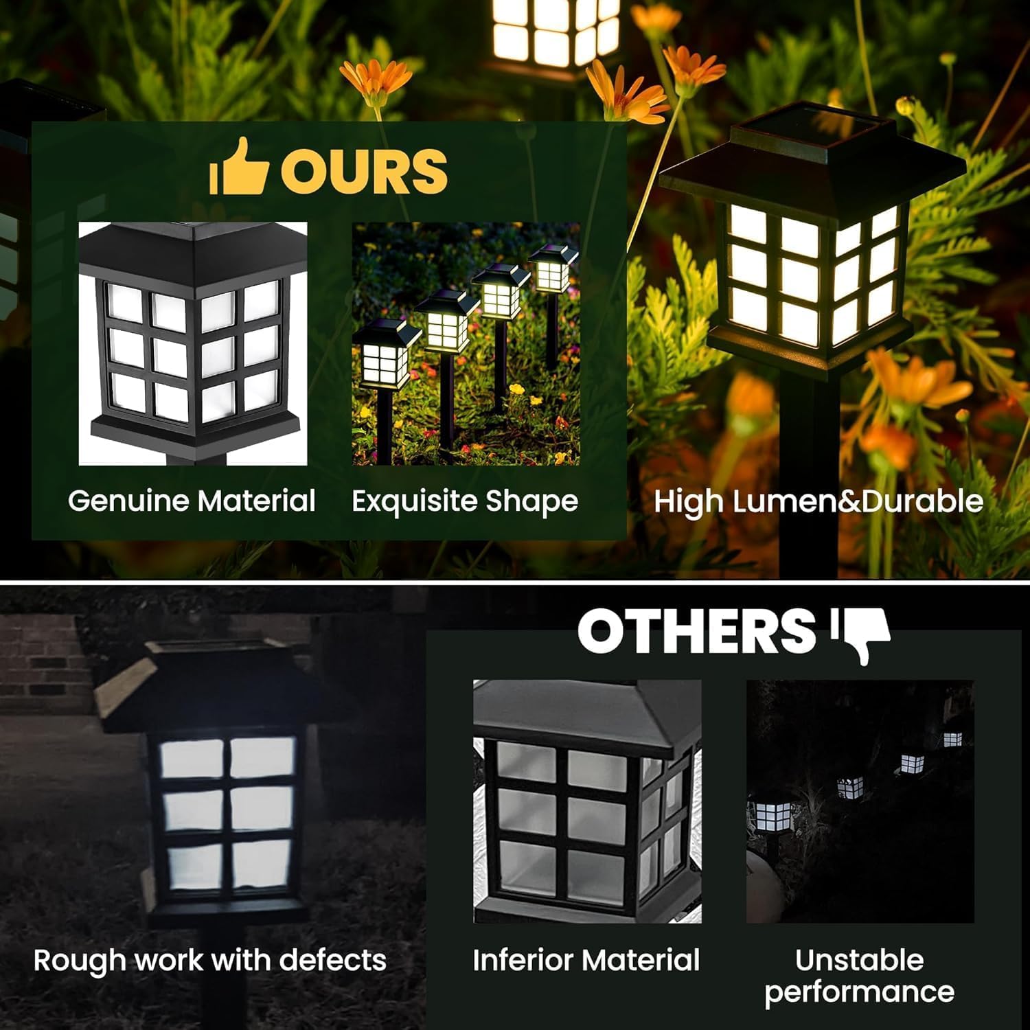 🌞 Solar Garden Yard Light (Pack of 6)