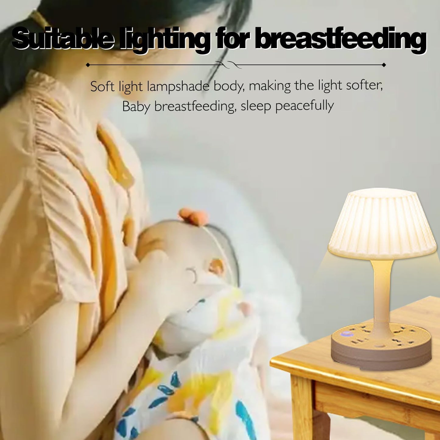 🌟 3-in-1 Dimmable LED Table Lamp – Light | Charge | Organise