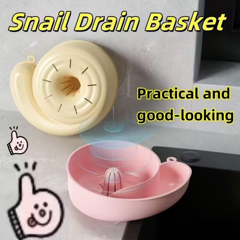 🌀 Snail Shape Drain Basket – Smart, Handy & Multi-Purpose